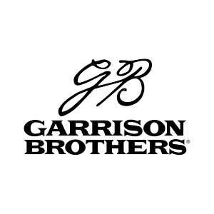 Stylized script initials GB above bold serif text Garrison Brothers with a registered trademark symbol.