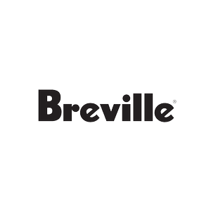 Breville wordmark logo in bold black sans-serif letters with a small registered trademark symbol